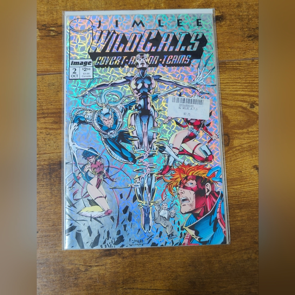 WILDCATS # 2 COVERT ACTION TEAMS JIM LEE 1992 FINE- IMAGE COMIC SILVER FOIL